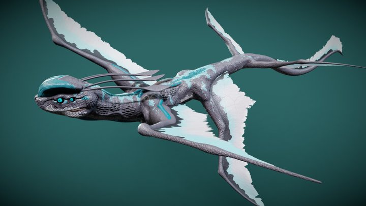 SkyViper - Sci-Fi Creature 3D Model