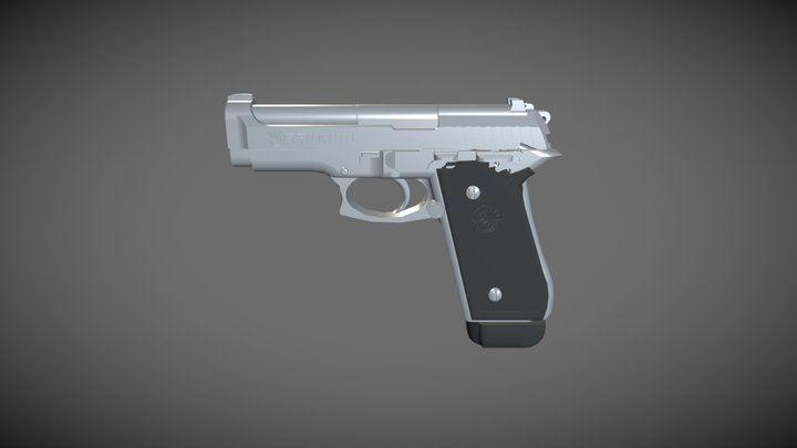 Pistola Taurus PT 58 HC Plus 3D Model