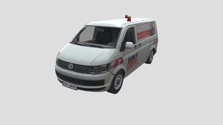 VW T6 2017 (Lowpoly) 3D Model