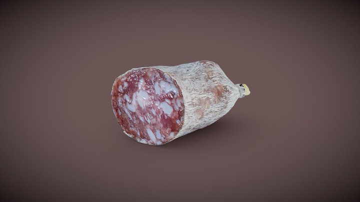 Cut Salami 3D Scan 3D Model