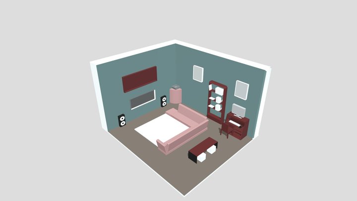 DIORAMA DE UMA SALA. 3D Model