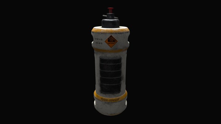 Sci-fi hand grenade concept 3D Model