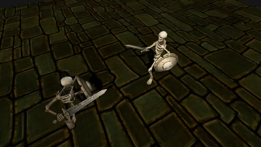 Skeleton fight (Animated)
