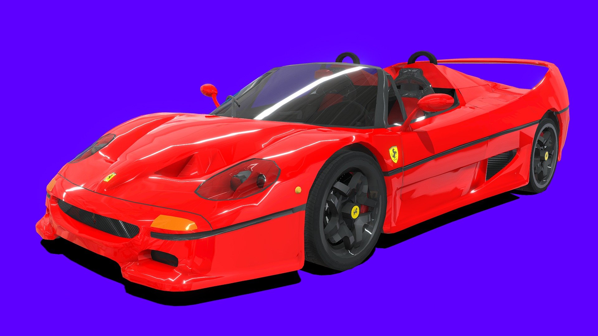 Ferrari F50 3D Model - Download Free 3D model by ˢᵒᵘʳᶜᵉ ⁴ (@source4 ...