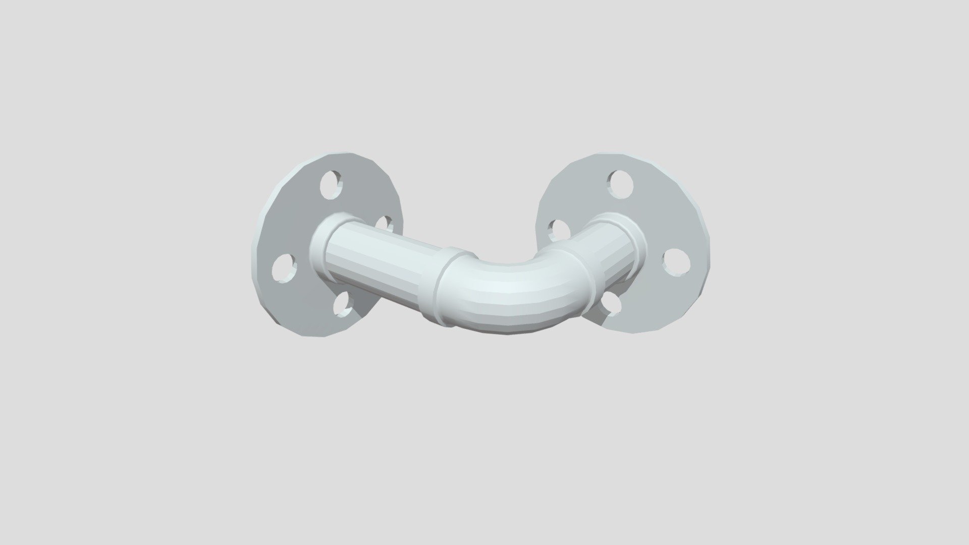 Pipe With Bracket Download Free 3D model by MitchC [70d53f6] Sketchfab