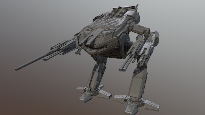 Battle Walker 3D Model