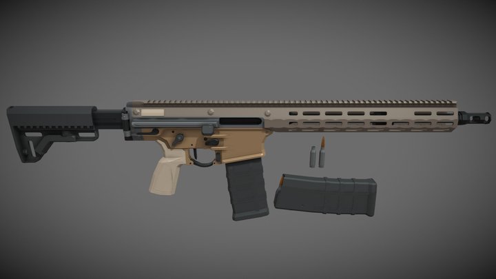 low-poly FN IWS – Free 3D Model STL