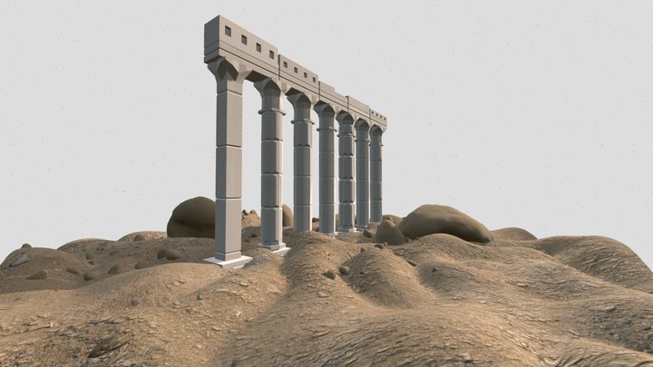ruins of buildings - apamea 3D Model
