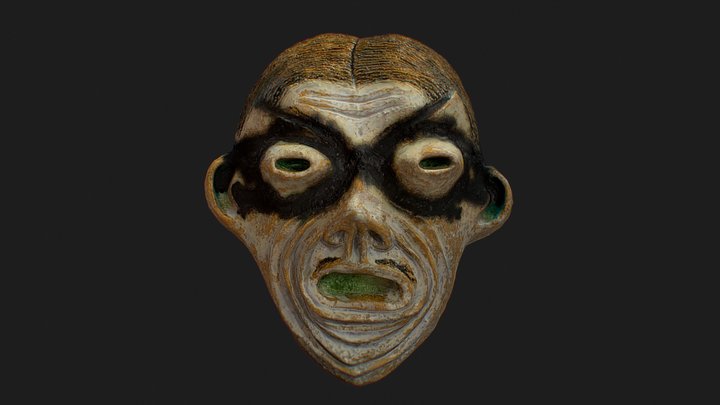 Ootobide Noh mask [能面大飛出] 3D Model