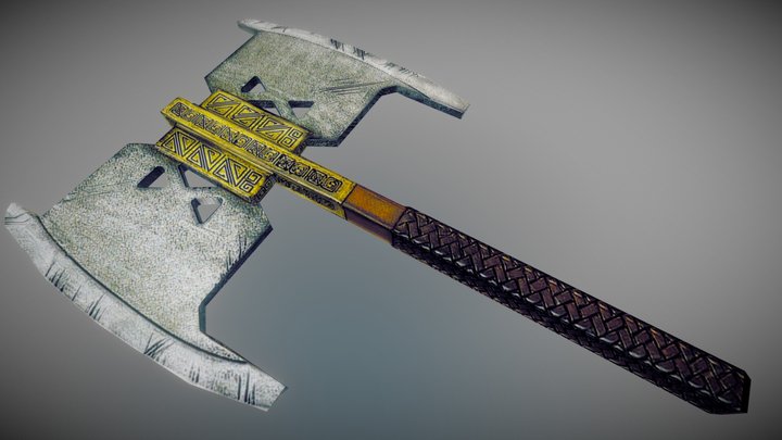 Lord of the Rings Gimli's Axe 3D Model