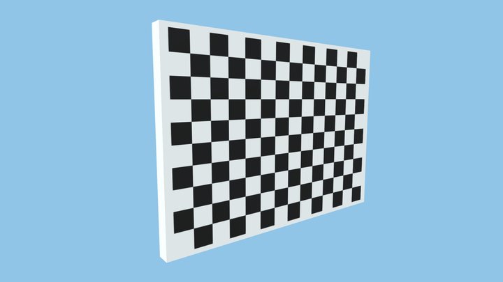 CheckerBoard Calibration A4 (14x10, 20mm tiles) 3D Model