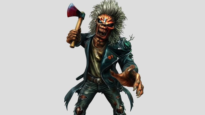 Eddie The Head with an axe - Iron Maiden