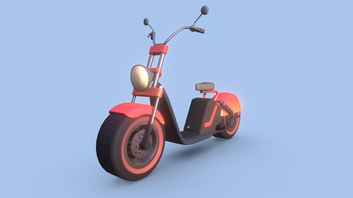 Electric Scooter - "Sunset" 3D Model