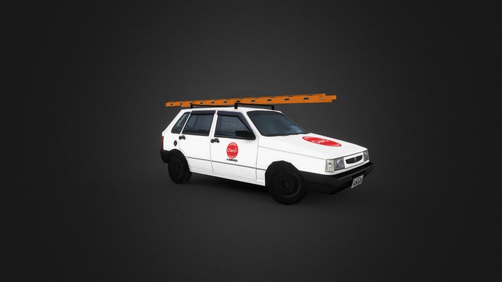 Uno de Firma - Fiat Uno Mille Fire 2002/03 3D Model