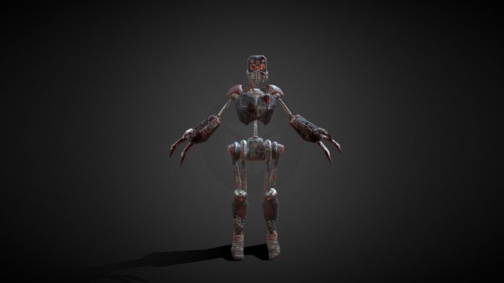 Killer Robot without animation 3D Model