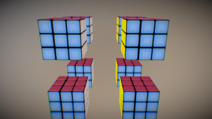 Rubix Cubes 3D Model