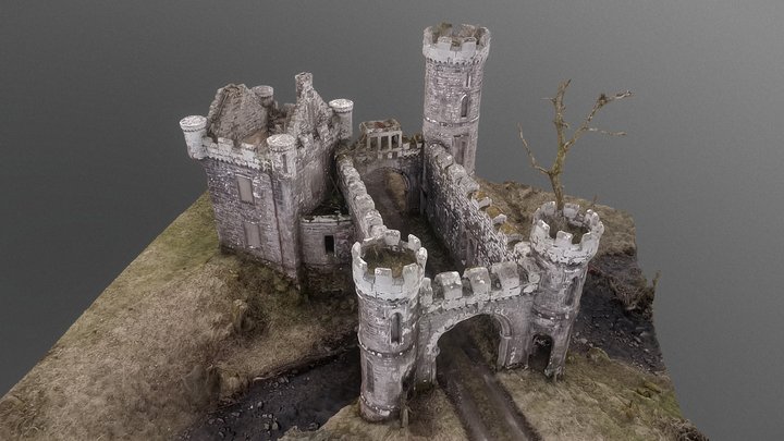 Monzie castle gate house 3D Model