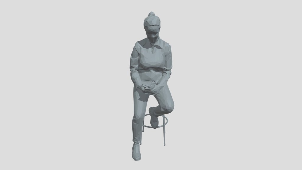 Lowpoly Female Sitting