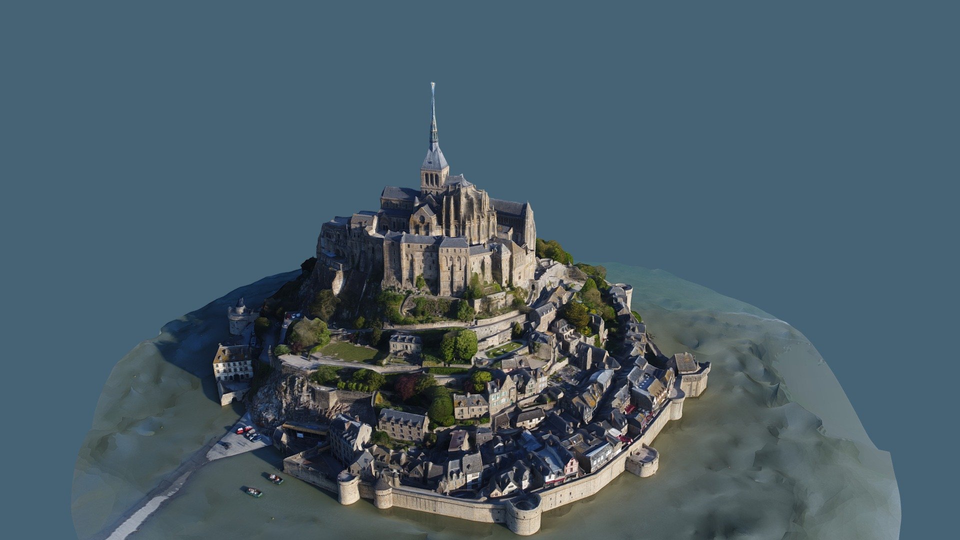 Mont-Saint-Michel en 3D