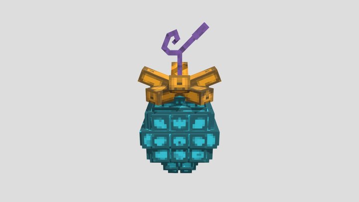 Dragon Fruit from One Piece [Block Bench] 3D Model