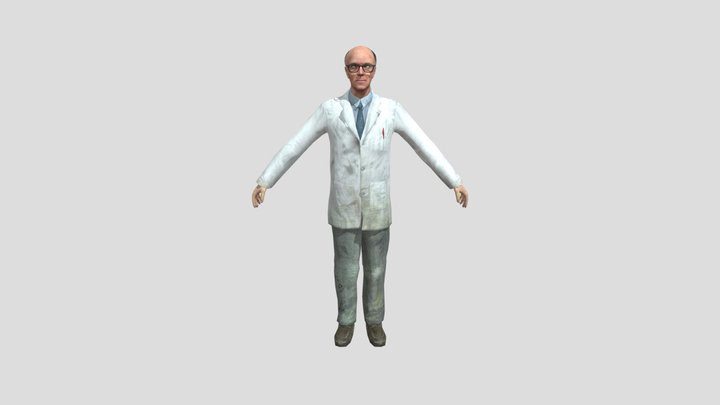 Half- Life 2 Dr Isaac Kleiner 3D Model