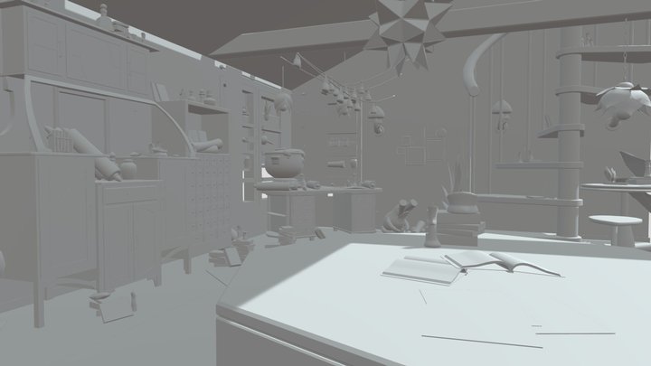 Witch Study 3D Model