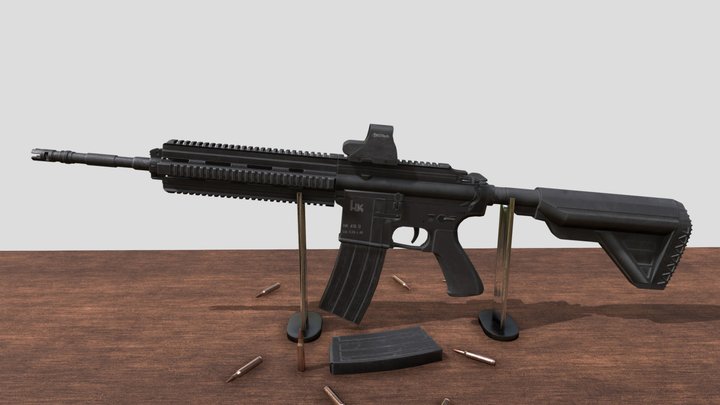 Hk 416 3D Model
