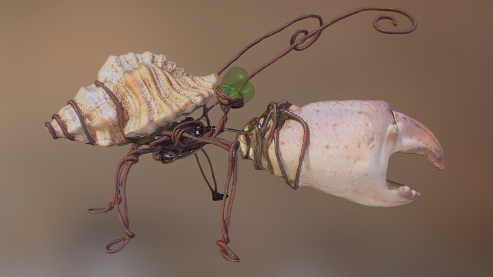 Abstract Insect 3D Model