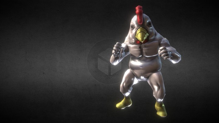 muscle chicken 3D Model