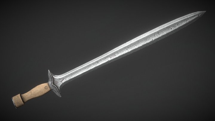 Xiphos Sword 3D Model