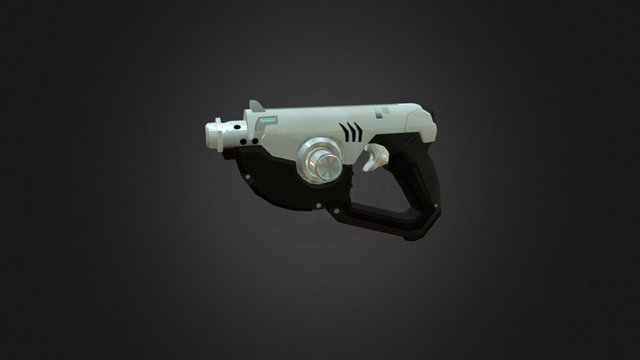 Overwatch Fan Art Tracer's Gun 3D Model