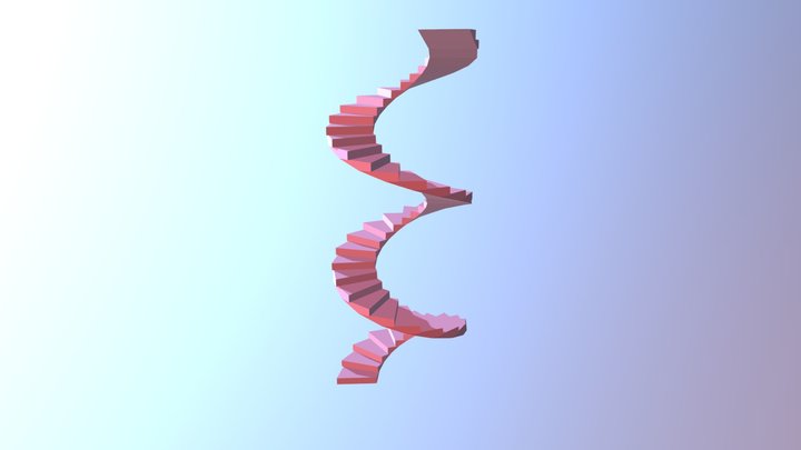 [Trabalho] Escada em espiral 3D Model