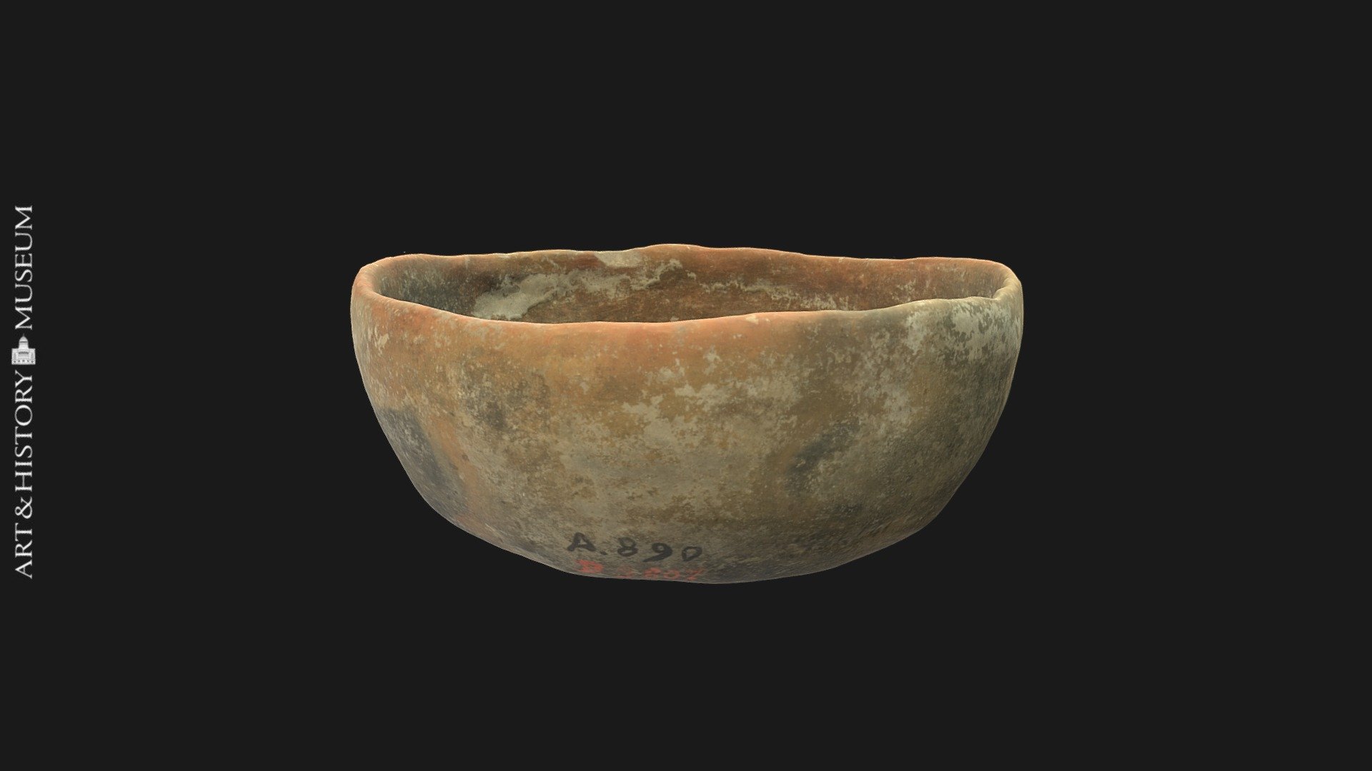Bowl with flat base and flaring rim
