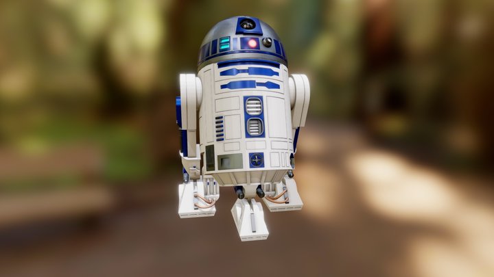R2D2 Clean Version 3D Model