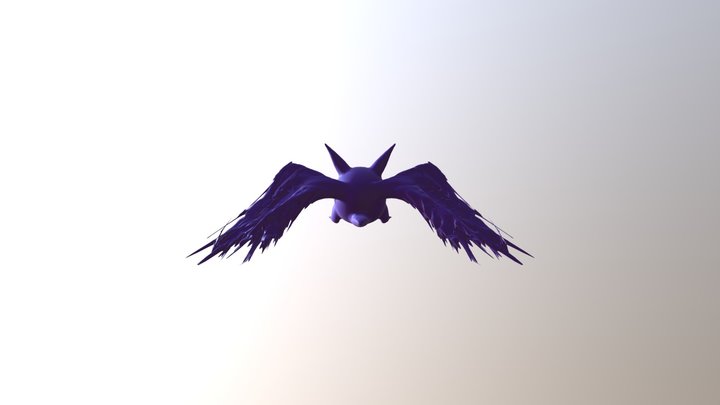 Gengar with wings 3D Model
