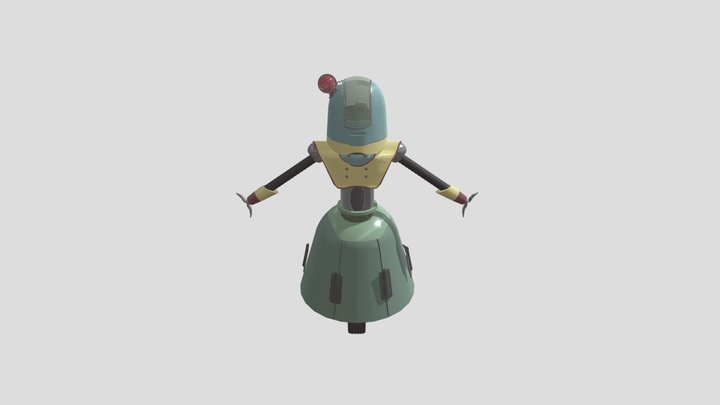 Hula-Bot (concept by Mahealani Rodrigues). 3D Model