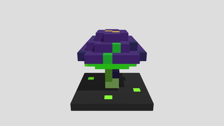 Toxic Mushroom - Voxel 32x32 – Modèle 3D gratuit STL