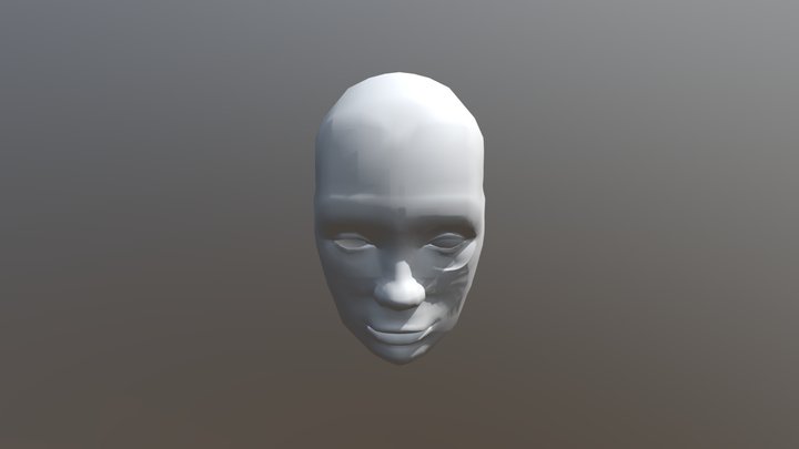 Assignment 01 Completed Skull No Ears 3D Model