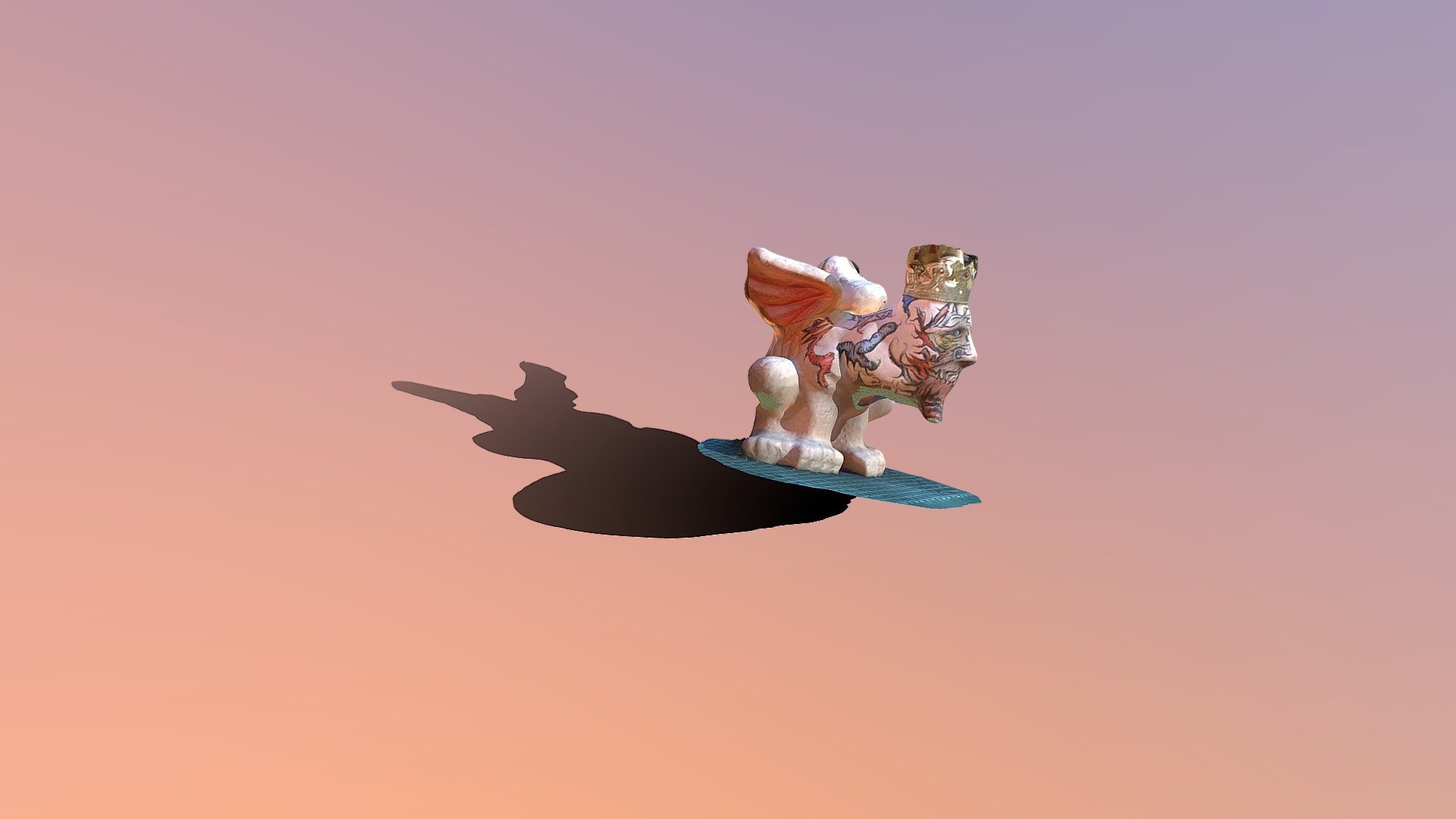 Surrealistisch beeldje