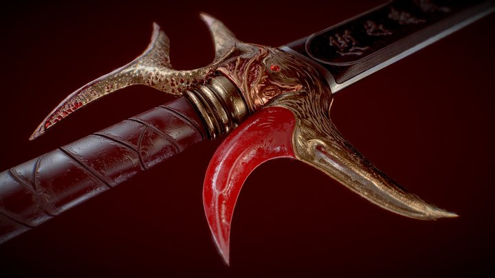 The Organic Sword 3D Model