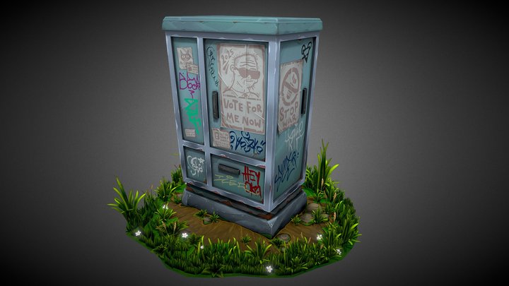 Telecommunication Box 3D Model