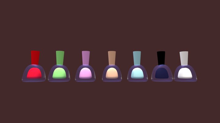 Esmaltes De Uñas - Nail polish 3D Model