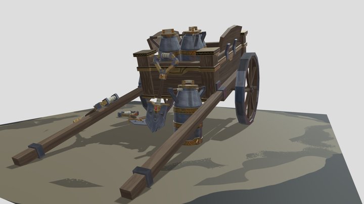 Dwarfs carts 3D Model