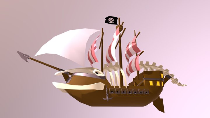 Whale Boat 3D Model