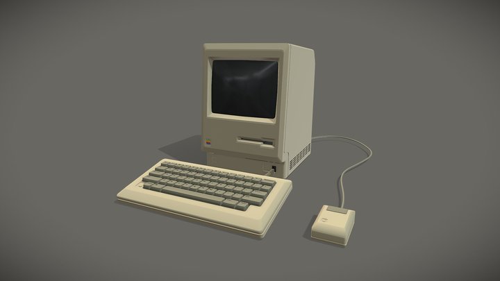 Macintosh 128K Computer (1984) 3D Model
