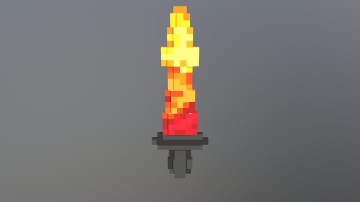 Fire Sword 3D Model