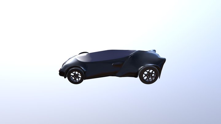 Black Manta Car 3D Model