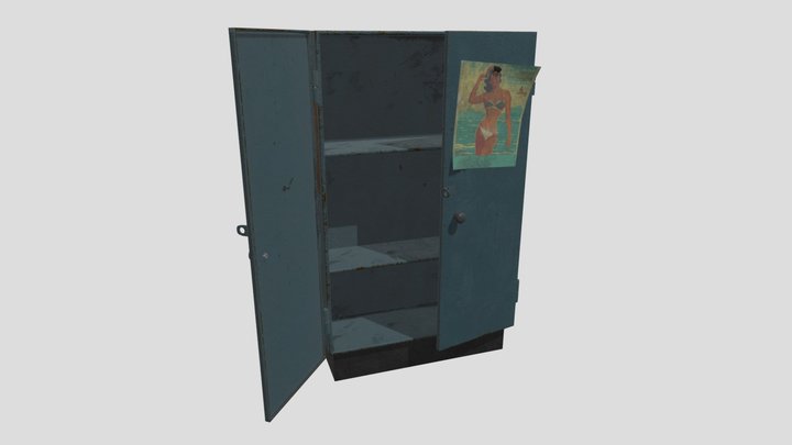 Old locker 3D Model