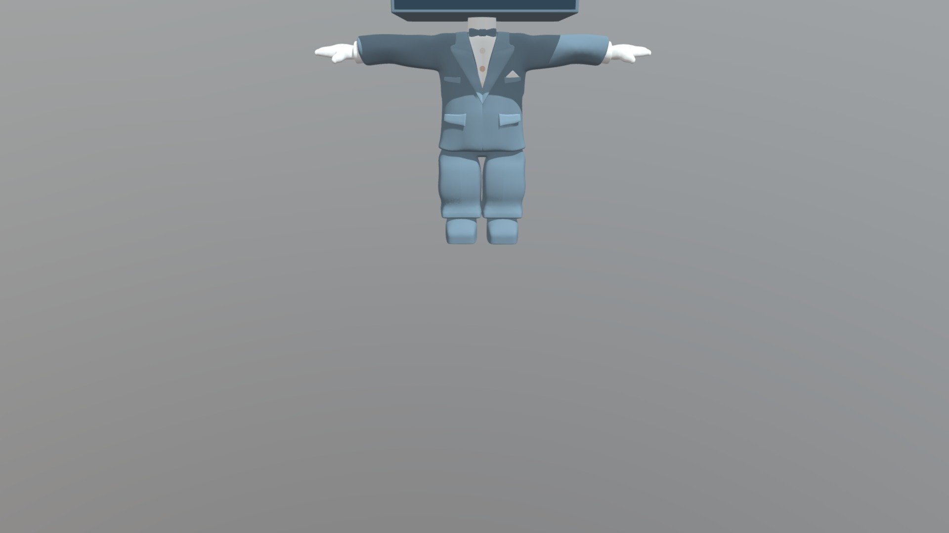 Block Head Funco Pop Model Unity T- Pose