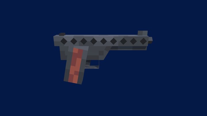 MBA Gyrojet Pistol 3D Model